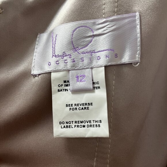 Hailey Paige Occasions Silver Bridesmaid/Event Dress Size 12 Never Worn - Picture 7 of 8